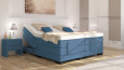 Boxspringbett Berta 180 x 200 cm mit Motor in Blau