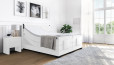 Boxspringbett Konrad 200 x 200 cm mit Motor in Golf Weiß