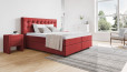 Boxspringbett Beatrix in Golf Burgundy