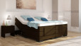 Boxspringbett Berta 180 x 200 cm mit Motor in Dunkelbraun