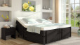 Boxspringbett Hilda 200 x 200 cm mit Motor in Dunkelgrau