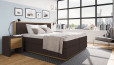 Boxspringbett Max 180 x 200 cm in Board Dunkelbraun