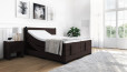 Boxspringbett Konrad 200 x 200 cm mit Motor in Board Dunkelbraun