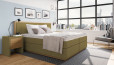 Boxspringbett Max 180 x 200 cm in Board Olive