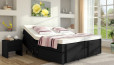 Boxspringbett Hilda 200 x 200 cm mit Motor in Graphite