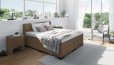 Boxspringbett William in Golf Hellbraun