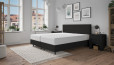 Boxspringbett Monty 140 x 210 in Schwarz