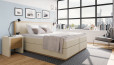 Boxspringbett Max 180 x 200 cm in Board Ecru