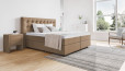 Boxspringbett Beatrix in Golf Hellbraun