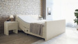Boxspringbett Sven 200 x 200 cm mit Motor in Creme