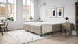 Boxspringbett Stuart 180x200 in Beige