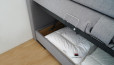 Boxspringbett mit Stauraum – ideal für Heimtextilien und Co