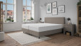 Boxspringbett Monty 180 x 200 in Hellgrau