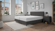 Boxspringbett Monty 180 x 200 in Anthrazit
