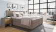 Boxspringbett Max 200 x 200 cm in Board Beige