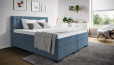 Boxspringbett Paul in Golf Blau