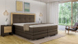 Boxspringbett Astrid 200 x 200 cm Bull Braun
