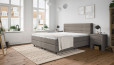 Boxspringbett Charly 180 x 200 in Hellgrau