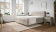Boxspringbett Charly 180 x 200 in Beige