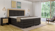 Boxspringbett Astrid 200 x 200 cm Bull Dunkelbraun