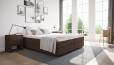 Boxspringbett Hugo in Golf Dunkelbraun