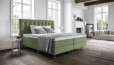 Boxspringbett Paula in Board Grün