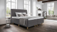 Boxspringbett Paula in Mine Grau