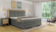 Boxspringbett Astrid 200 x 200 cm Bull Grau
