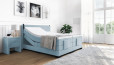 Boxspringbett Erik 180 x 200 cm in Board Hellblau