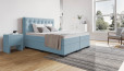 Boxspringbett Beatrix in Board Hellblau