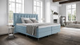 Boxspringbett Paula in Board Hellblau