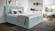 Boxspringbett Paul in Board Hellblau