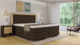 Boxspringbett Astrid 180 x 200 cm Luca Dunkelbraun