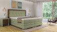 Boxspringbett Astrid 200 x 200 cm Luca Eukalyptus