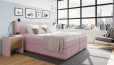 Boxspringbett Max 200 x 200 cm in Board Rosa