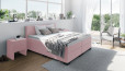 Boxspringbett William in Board Rosa