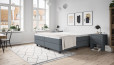 Boxspringbett Stuart 180x200 in Blau