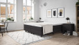 Boxspringbett Stuart 180x200 in Schwarz