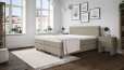 Boxspringbett Ted 180 x 200 in Beige