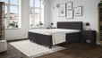 Boxspringbett Ted 180 x 200 in Schwarz