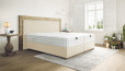 Boxspringbett Carlos 180 x 200 cm in Textil Beige