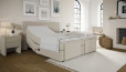 Mikrofeder Boxspringbett Gabriel 180 x 200 cm in Mine Beige