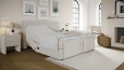 Mikrofeder Boxspringbett Gabriel 180 x 200 cm in Mine Cream