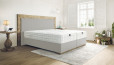 Boxspringbett Carlos 180 x 200 cm in Textil Dolphin