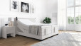 Boxspringbett Erik 200 x 200 cm in Board Hellgrau