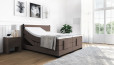 Boxspringbett Erik 200 x 200 cm in Board Taupe