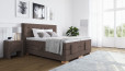Boxspringbett Erik 180 x 200 cm in Challenger Coffee