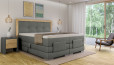 Boxspringbett Daniel in Bull Grau