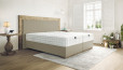 Boxspringbett Carlos 180 x 200 cm in Textil Kaki