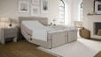 Mikrofeder Boxspringbett Gabriel 180 x 200 cm in Mine Kaki